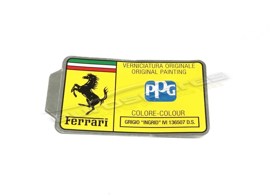 new ferrari ppg paint tag. part number mc361554 (1)