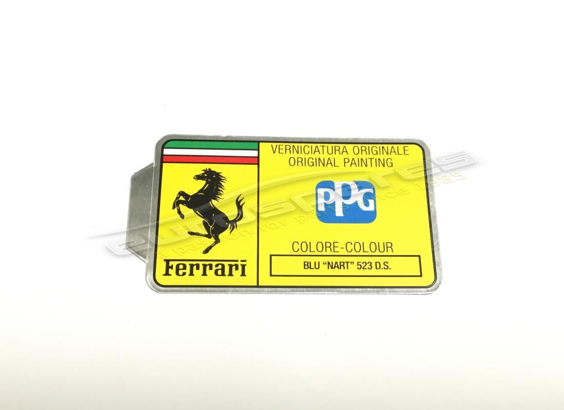 new ferrari ppg paint tag. part number mc361561 (1)