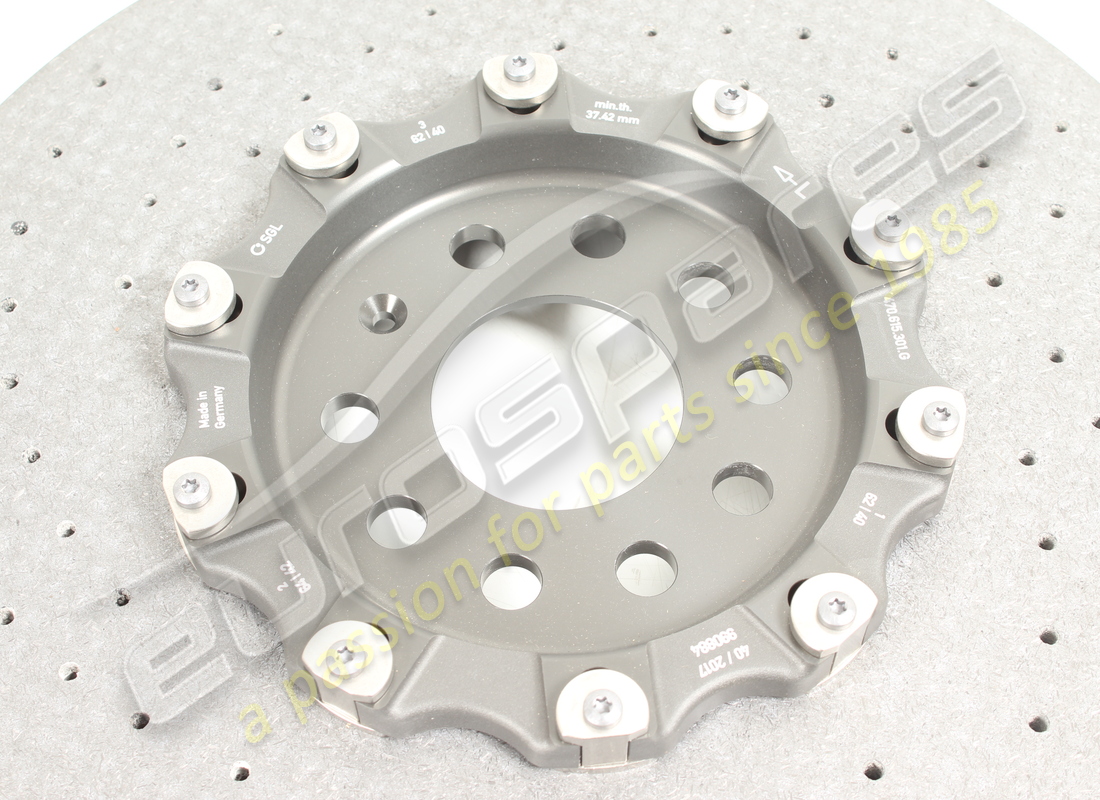 new lamborghini front lh ceramic brake disc (vented). part number 470615301g (4)