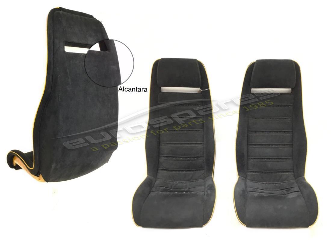 used lamborghini pair seats in alcantara. part number 009435014b (1)