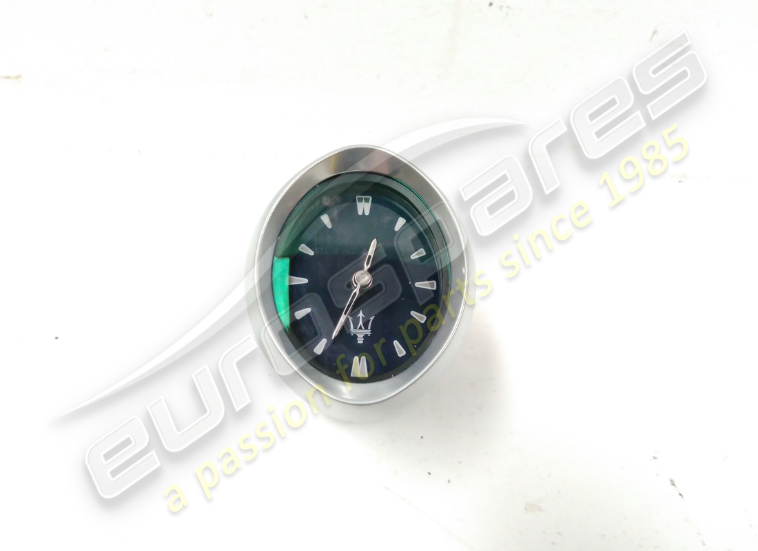 used maserati analogic clock, satin chrome, 3q7. part number 670021647 (1)