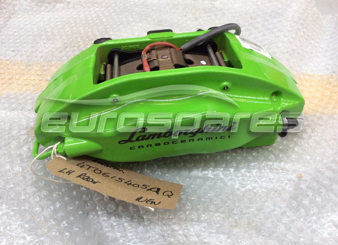 NEW Lamborghini REAR CALIPER IN GREEN . PART NUMBER 4T0615405AQ (1)