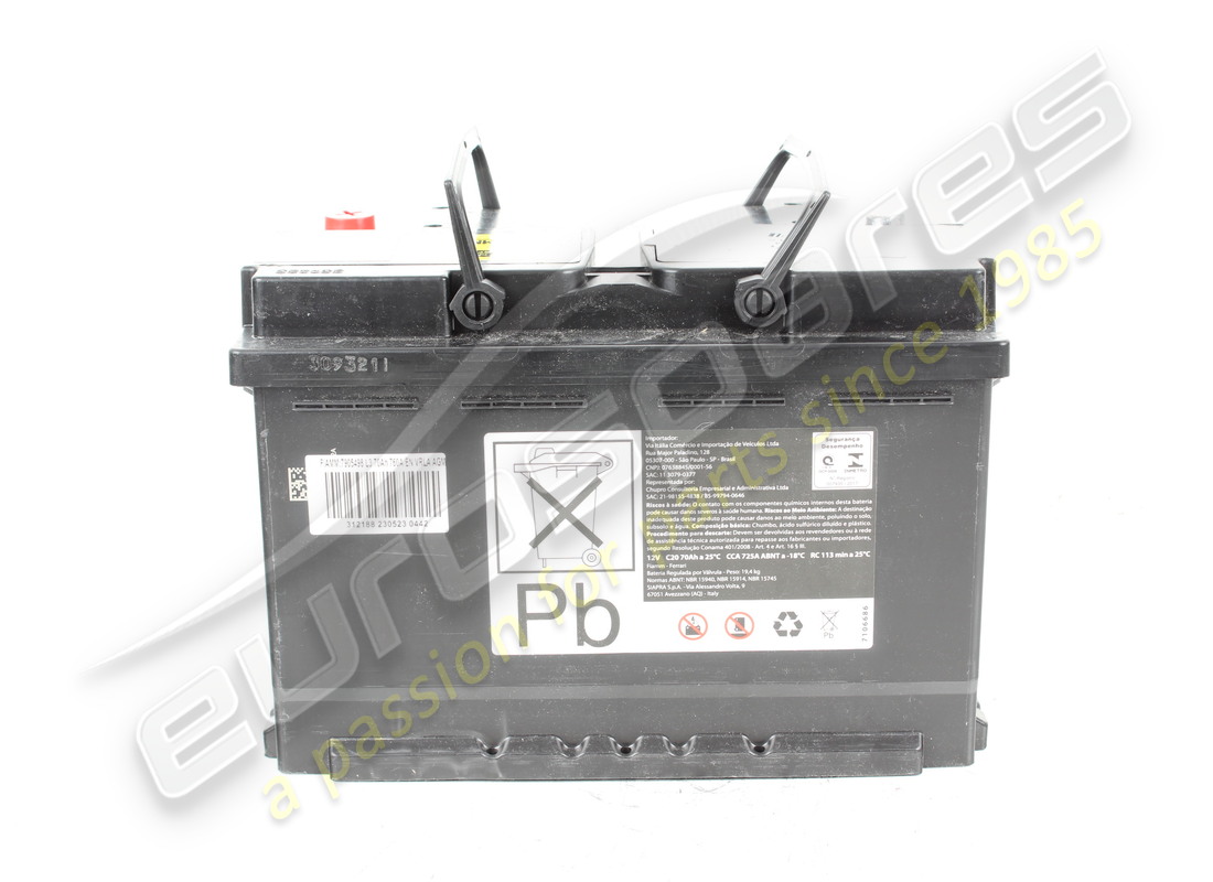 new ferrari battery 70ah l3 vrla 760a en. part number 312188 (2)