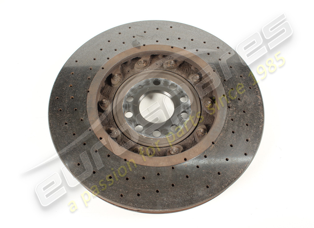 used lamborghini front lh ceramic brake disc (vented). part number 470615301g (3)