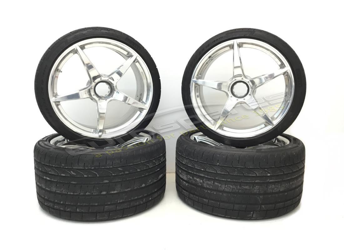 used ferrari black rims set. part number 70003494 (1)