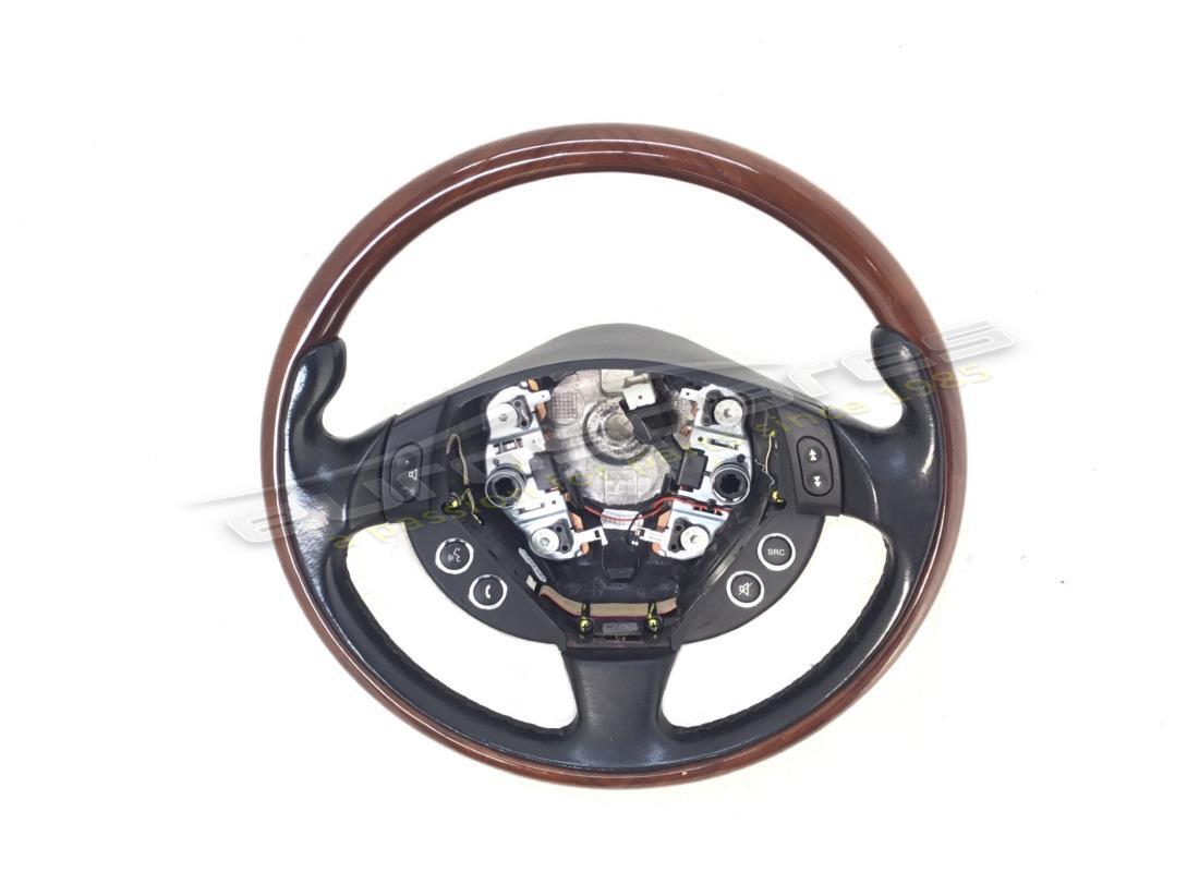 used maserati steering wheel walnut briarwood-b. part number 27328100 (1)