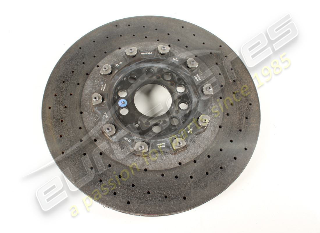 USED Lamborghini FRONT LH CERAMIC BRAKE DISC (VENTED) . PART NUMBER 470615301G (1)