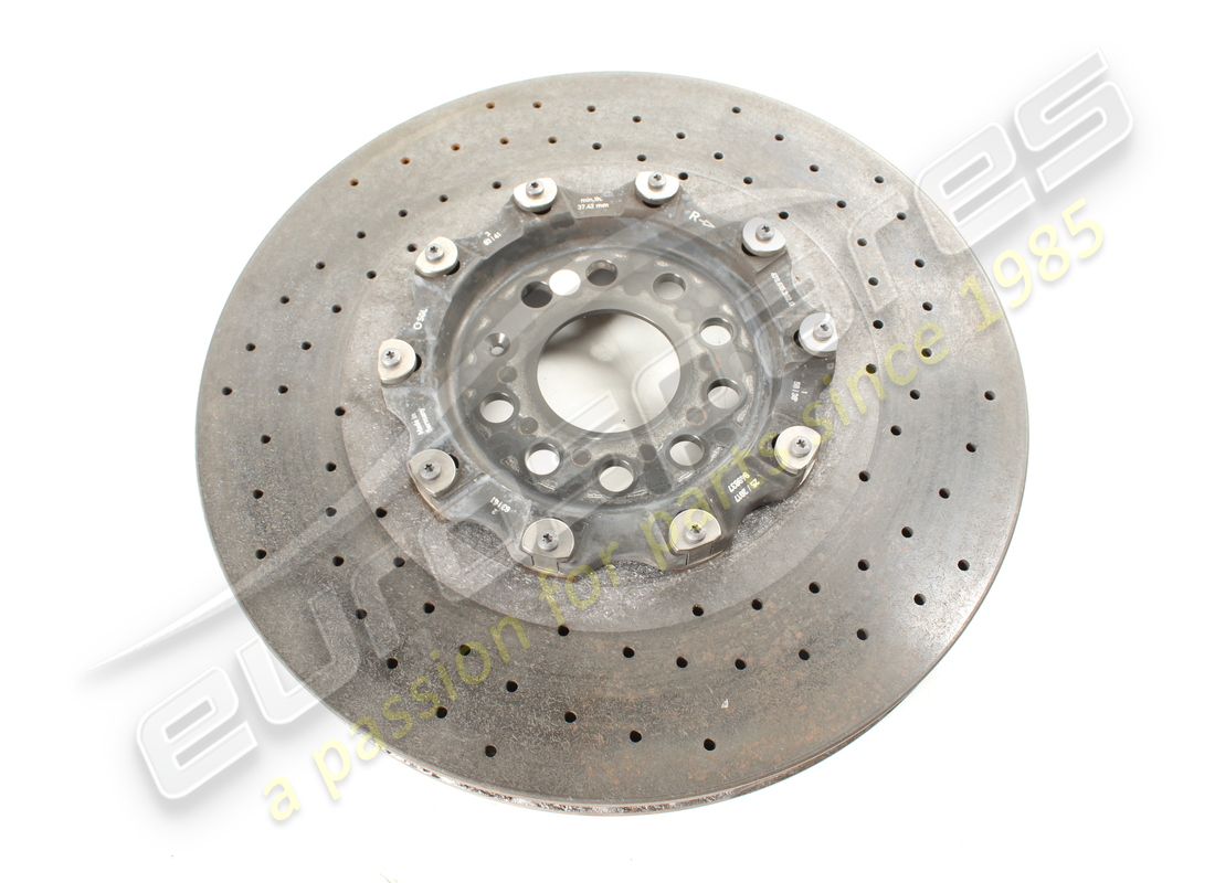 USED Lamborghini FRONT R H CERAMIC BRAKE DISC (VENTED) . PART NUMBER 470615302G (1)