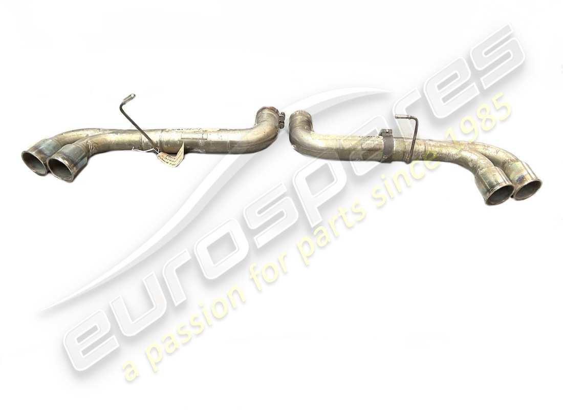 used tubi enzo straight pipes exhaust, rolled lip. part number 01400360007b (2)