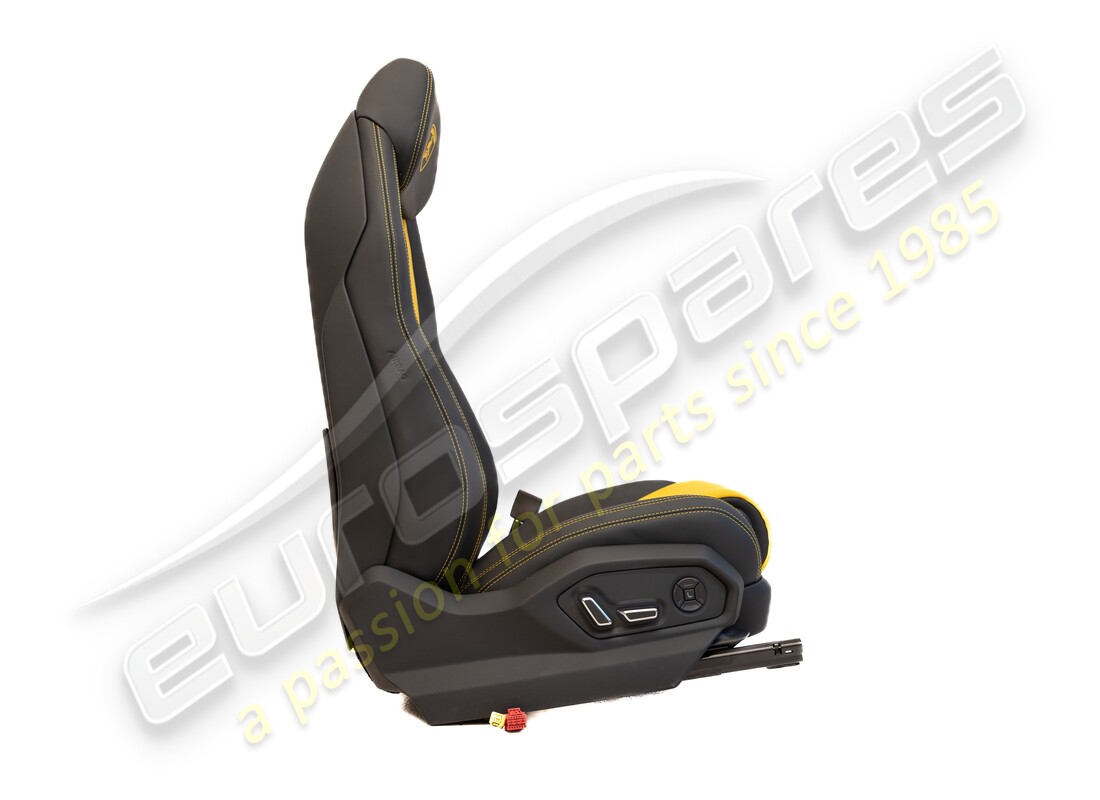 new lamborghini urus rhd rh seat (black/yellow). part number 4ml881032c (2)