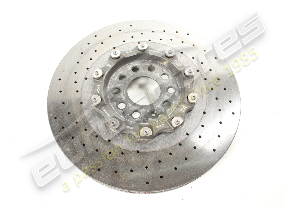 used lamborghini front lh ceramic brake disc (vented) part number 470615301g