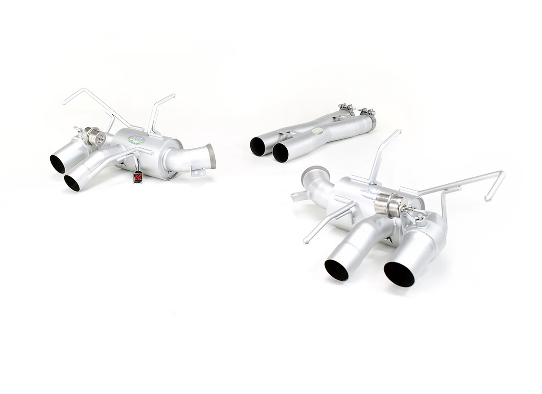 new quicksilver ferrari f12 berlinetta 2012-17 titanium sport system w/ valves. part number fe912s (1)