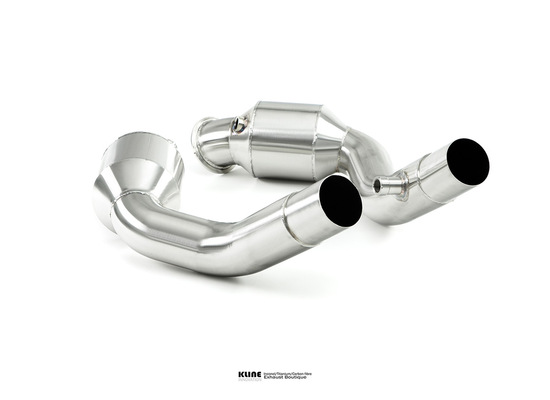 new kline innovation ferrari portofino 100cell cat pipe set - inconel part number kl-fer-portofino-100-cs-inc