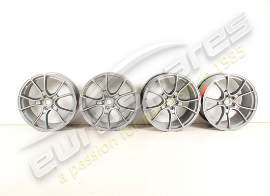 new ferrari grey multispoke 488 rims set part number 70003878