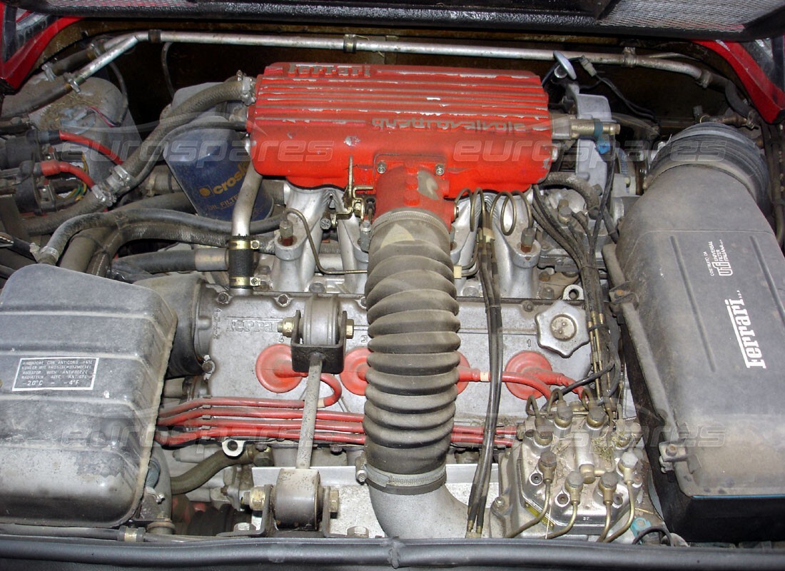 ferrari 308 quattrovalvole (1985) with 29,151 miles, being prepared for dismantling #5