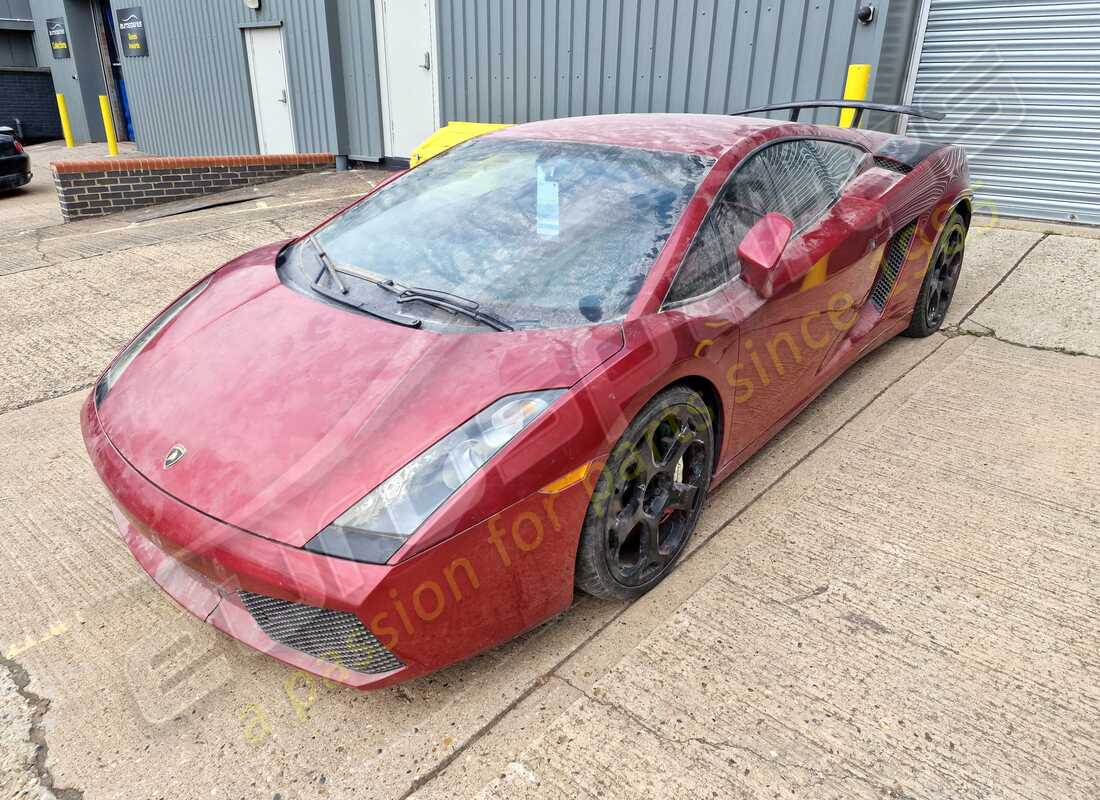 lamborghini gallardo coupe (2006) being prepared for dismantling at eurospares