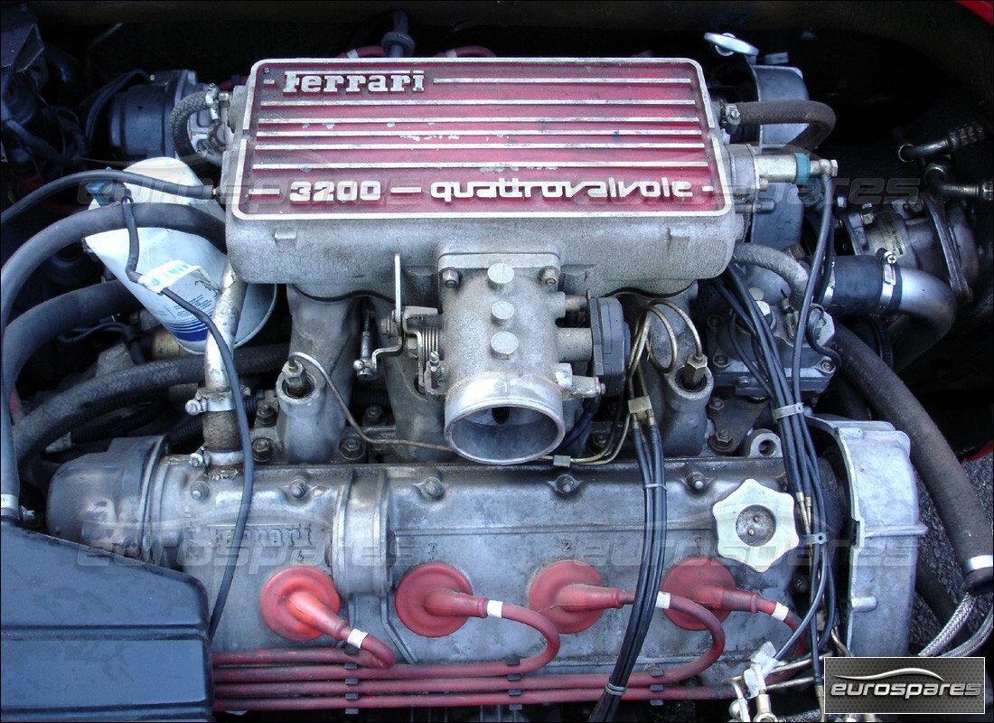 ferrari 328 (1988) with 49,000 kilometers, being prepared for dismantling #8