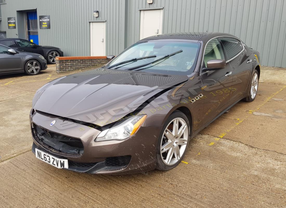 maserati qtp. v6 3.0 bt 410bhp 2015 being prepared for dismantling at eurospares