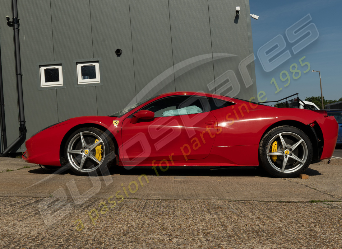 ferrari 458 italia (rhd) with less than 20k tbc, being prepared for dismantling #2