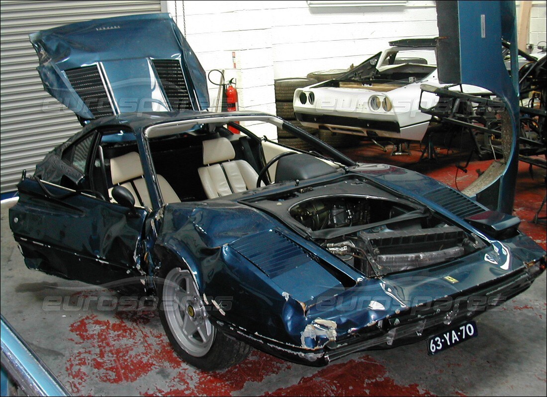 ferrari 308 gtb (1976) with 98,554 kilometers, being prepared for dismantling #2