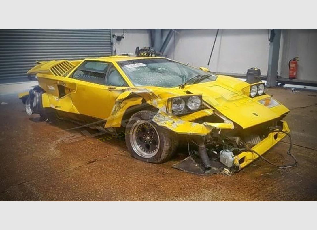 lamborghini countach 25th anniversary (1989) with 35,328 miles, being prepared for dismantling #2