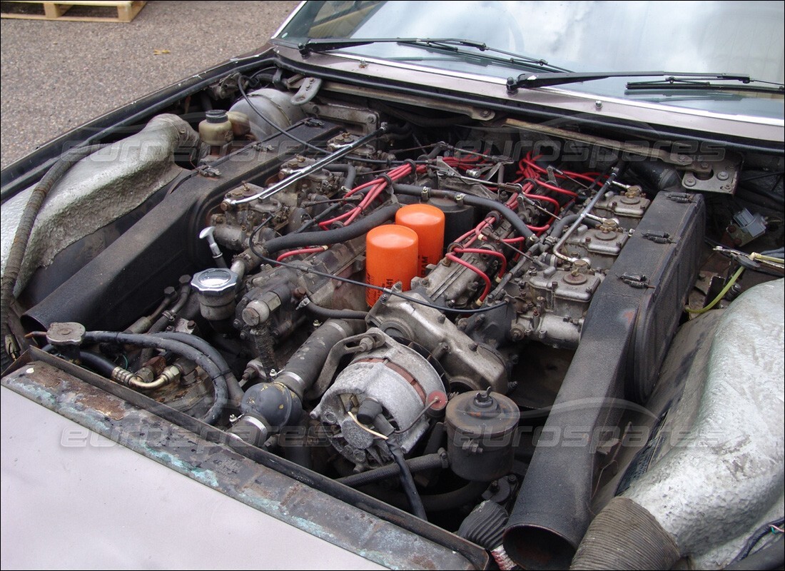 ferrari 365 gt4 2+2 (1973) with 74,889 miles, being prepared for dismantling #2