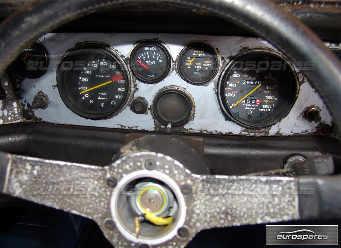 ferrari 308 gt4 dino (1976) with 26,000 miles, being prepared for dismantling #8