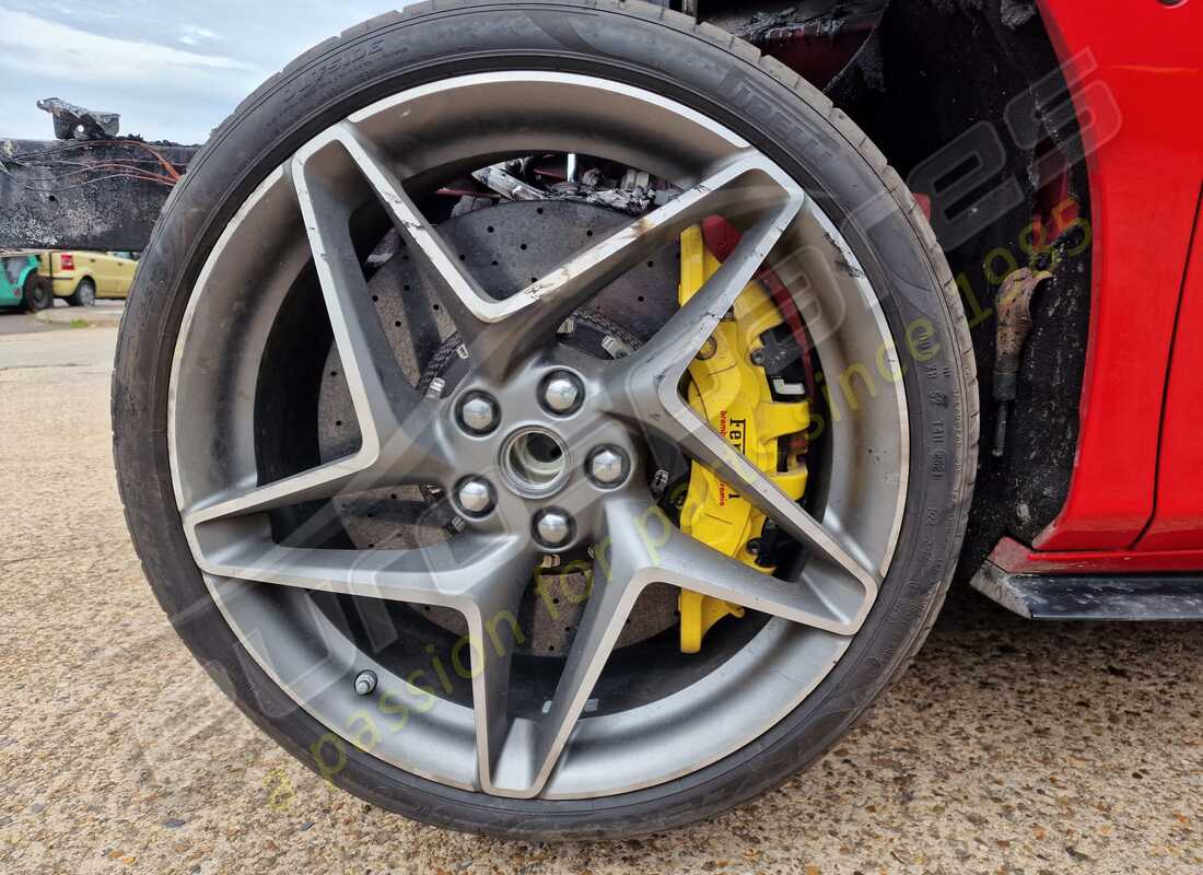 ferrari f8 tributo with 973 miles, being prepared for dismantling #17