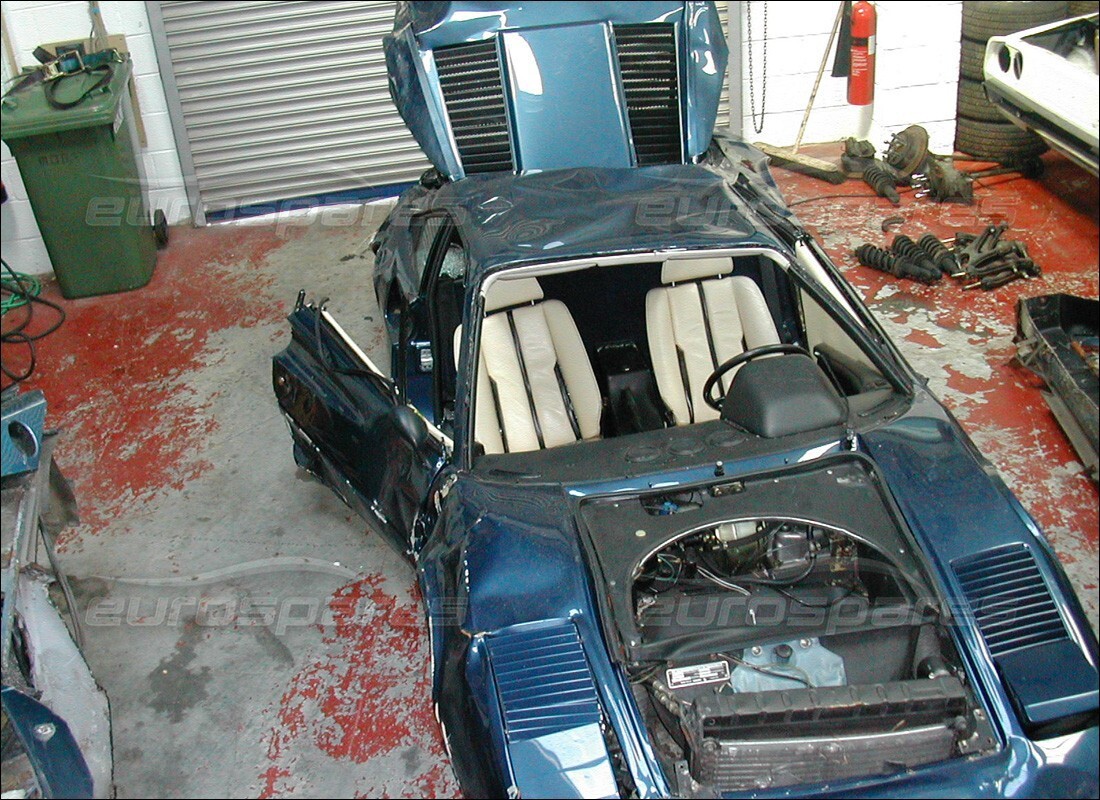 ferrari 308 gtb (1976) with 98,554 kilometers, being prepared for dismantling #4