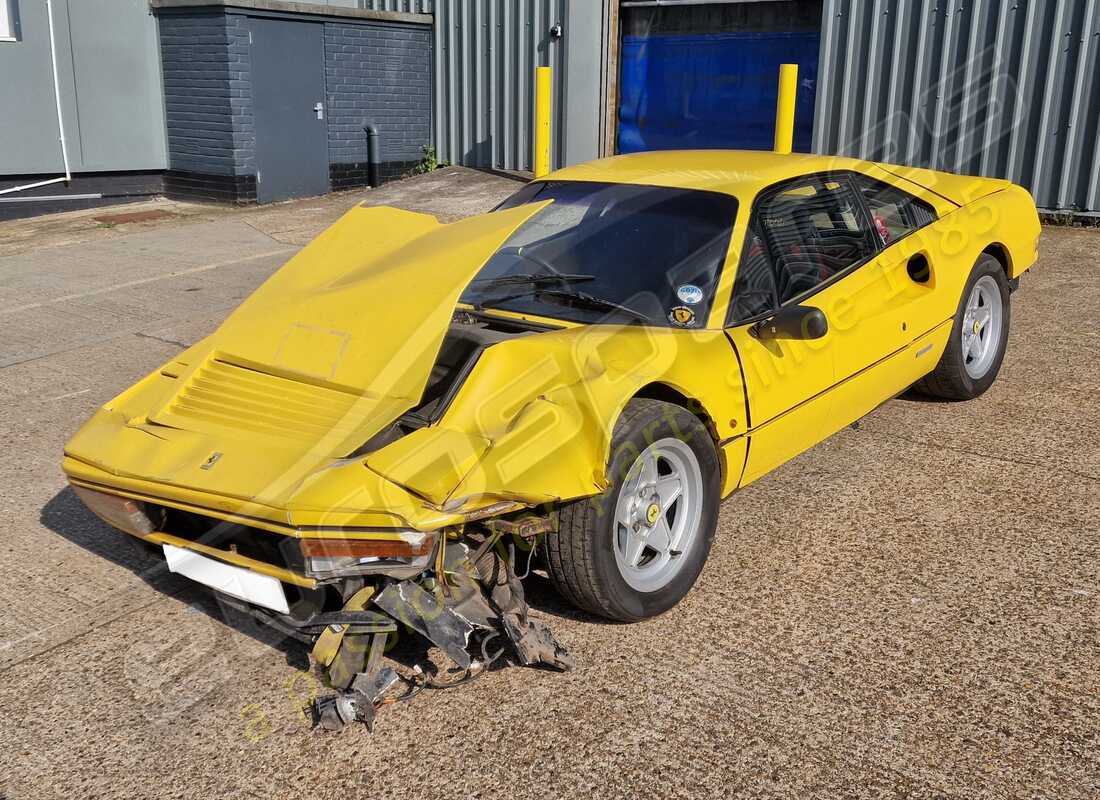 ferrari 328 (1985) being prepared for dismantling at eurospares