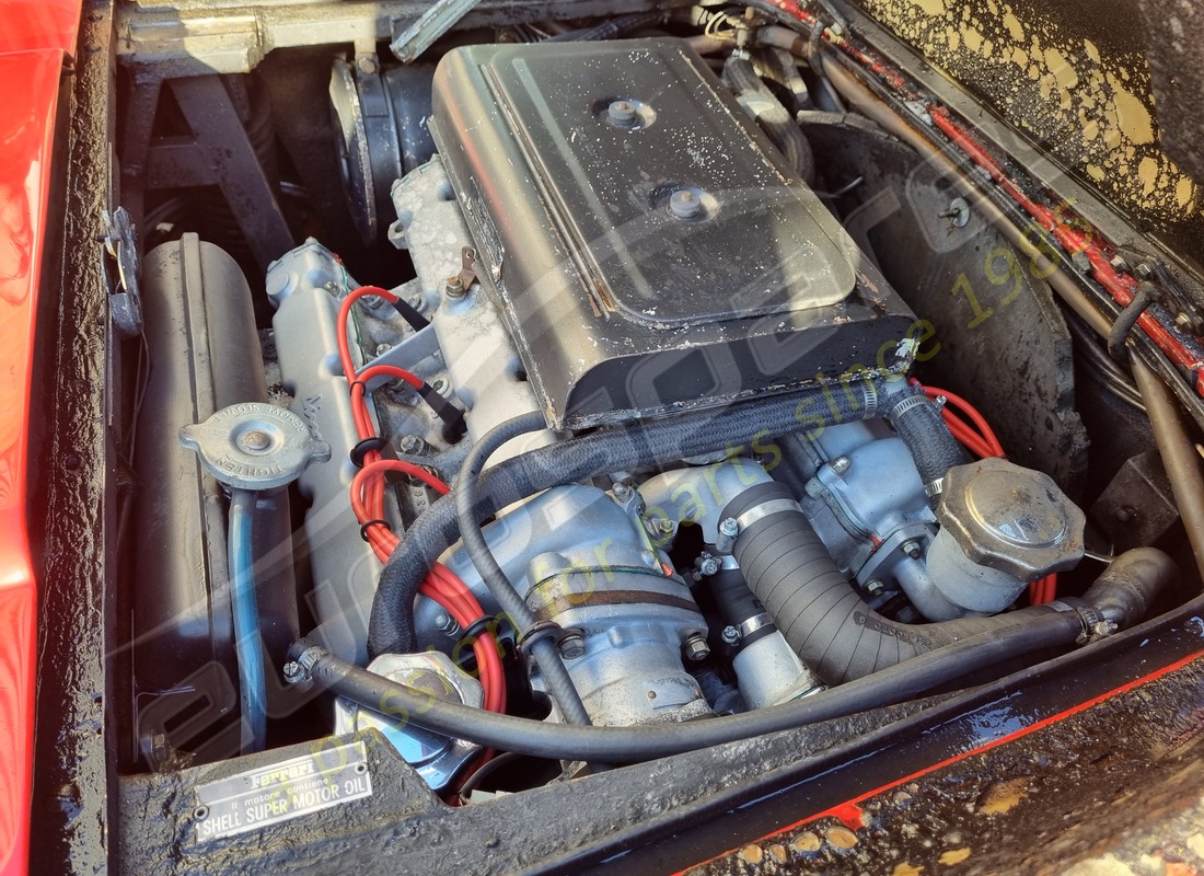 ferrari 246 dino (1975) with 58,145 miles, being prepared for dismantling #28