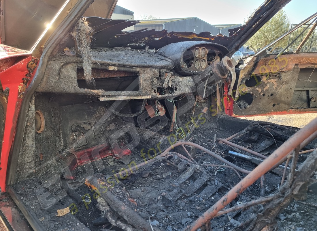 ferrari 246 dino (1975) with 58,145 miles, being prepared for dismantling #21