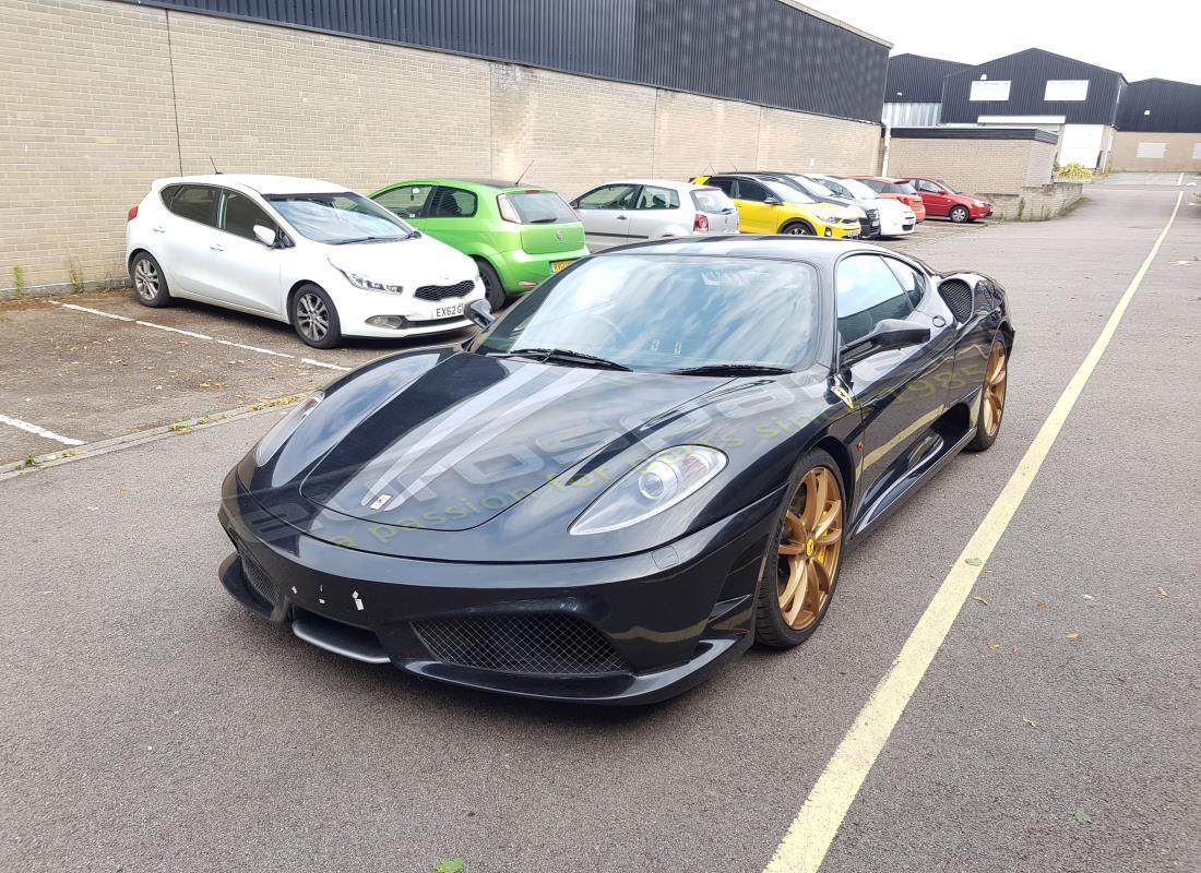 ferrari f430 scuderia (rhd) being prepared for dismantling at eurospares