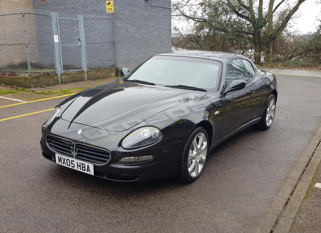 maserati 4200 coupe (2005) being prepared for dismantling at eurospares