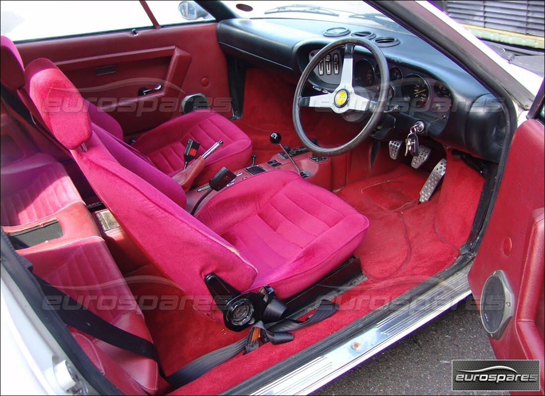 ferrari 308 gt4 dino (1976) with 68,108 miles, being prepared for dismantling #7