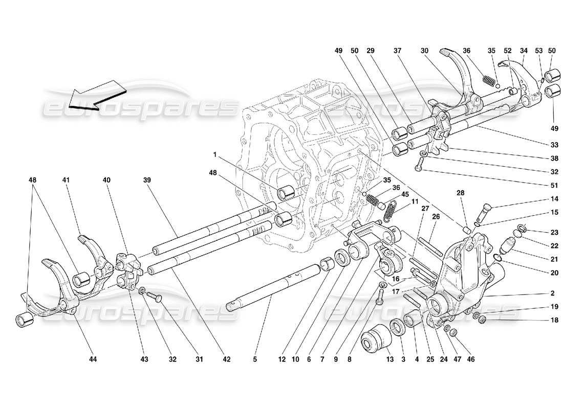 ferrari 456 m gt/m gta inside gearbox controls -not for 456m gta part diagram