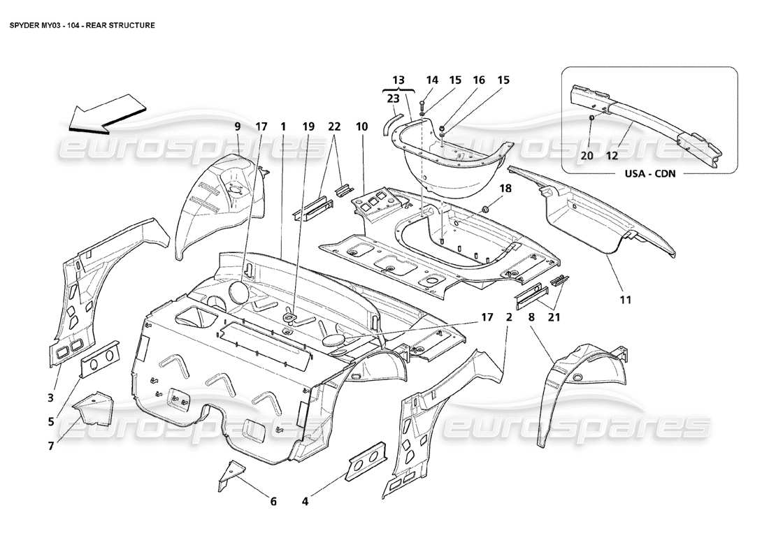 part diagram containing part number 66249200