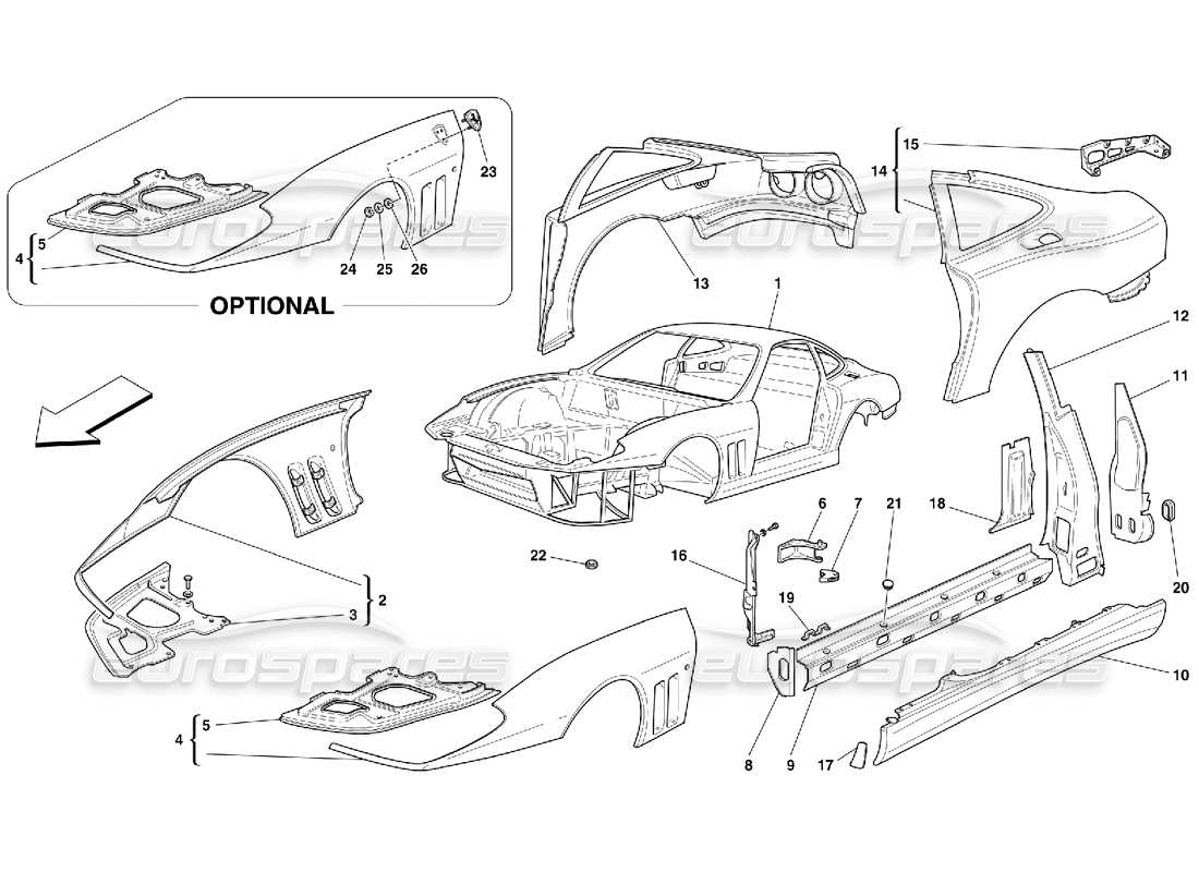 part diagram containing part number 65865711