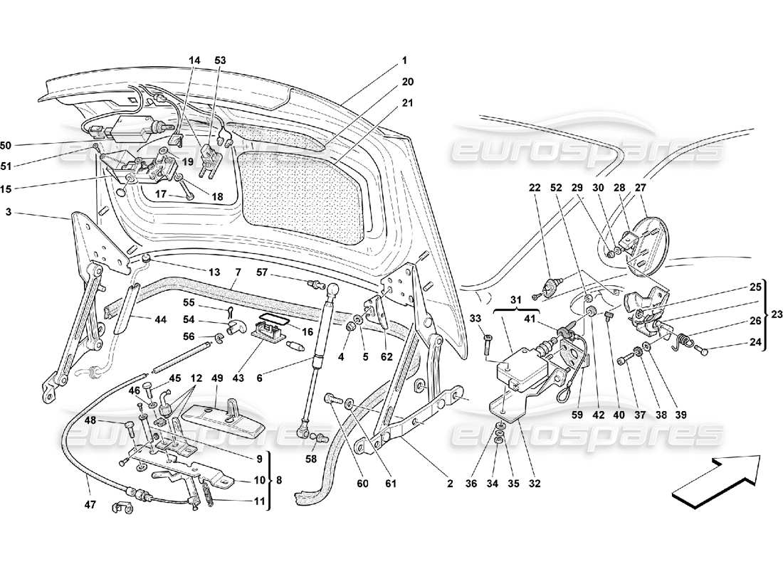 part diagram containing part number 67508100