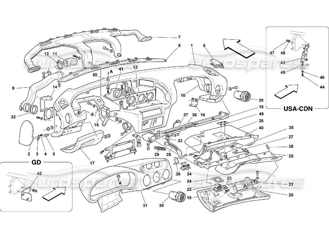 part diagram containing part number 63768900