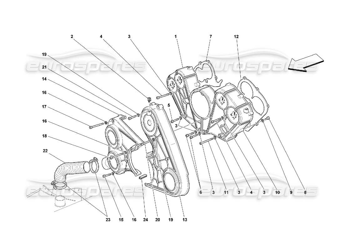 part diagram containing part number 158233