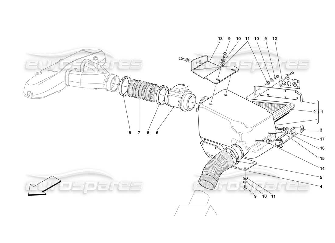 part diagram containing part number 13001190