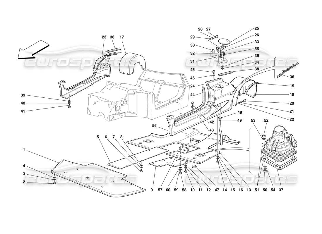 part diagram containing part number 63673700