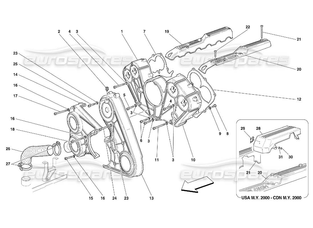 part diagram containing part number 182551