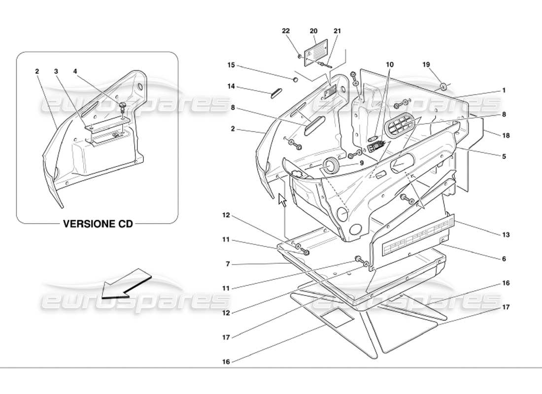 part diagram containing part number 65301400