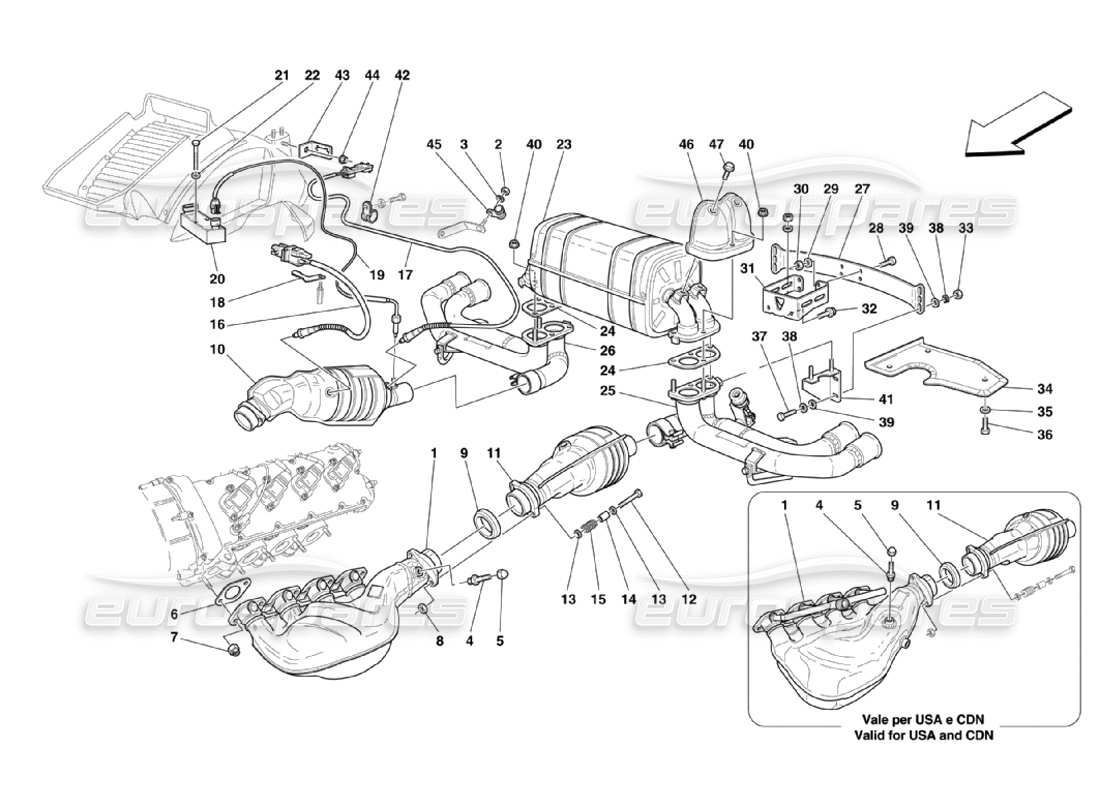 part diagram containing part number kl-fer-360-100-cs-inc