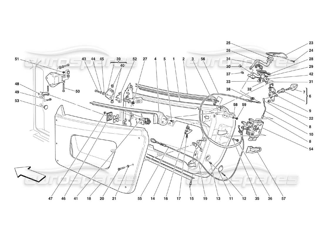 part diagram containing part number 66125600