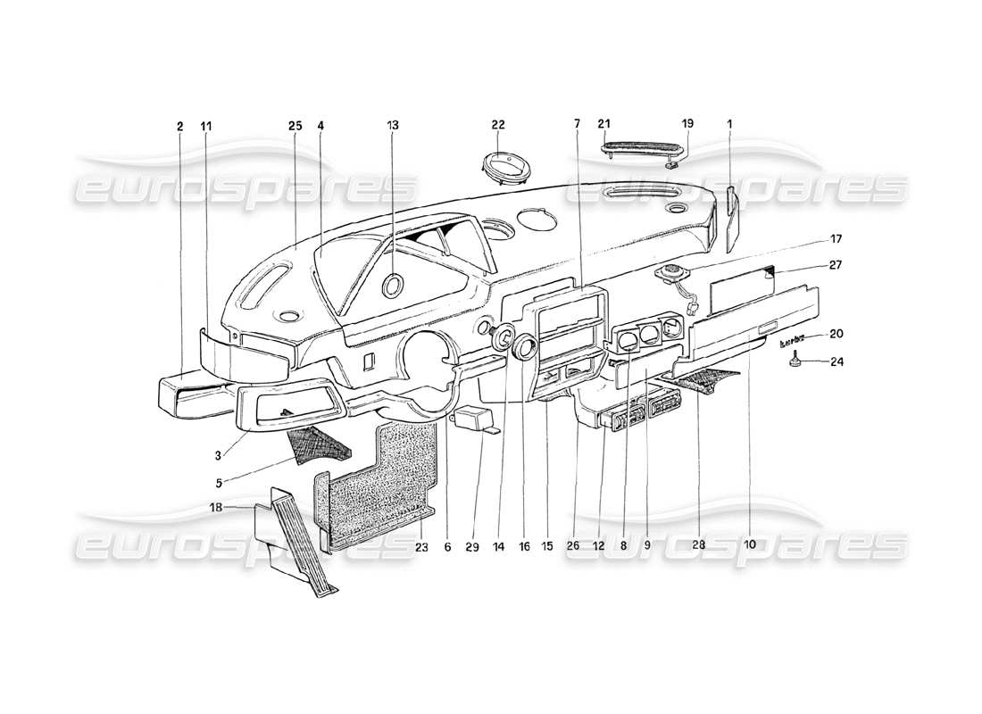 part diagram containing part number 61995700