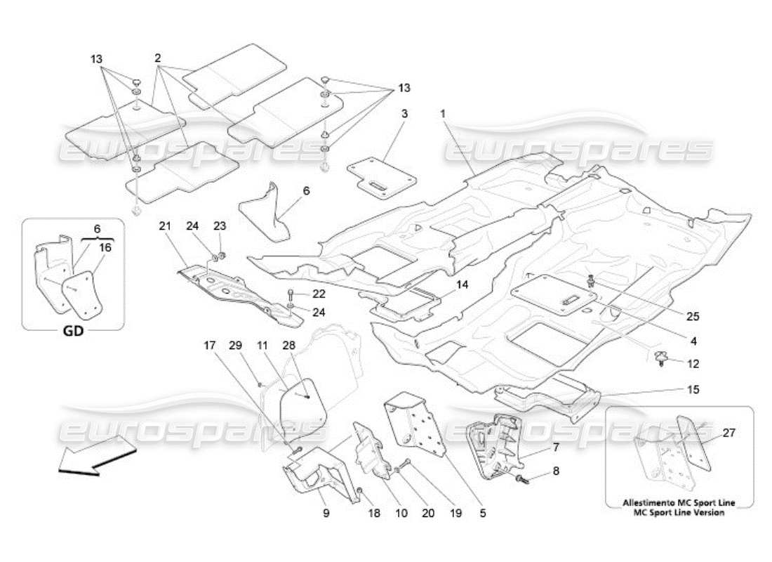 part diagram containing part number 981329213