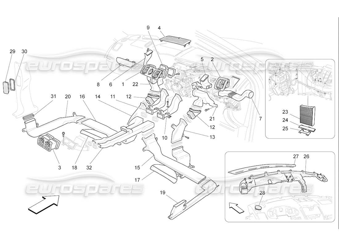 a part diagram from the maserati qtp. (2006) 4.2 f1 parts catalogue